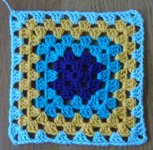 7 round granny square